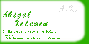 abigel kelemen business card
